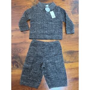 Baby Gap Baby Cable-Knit Sweater Outfit Set Heather Grey 6-12 Months NWT